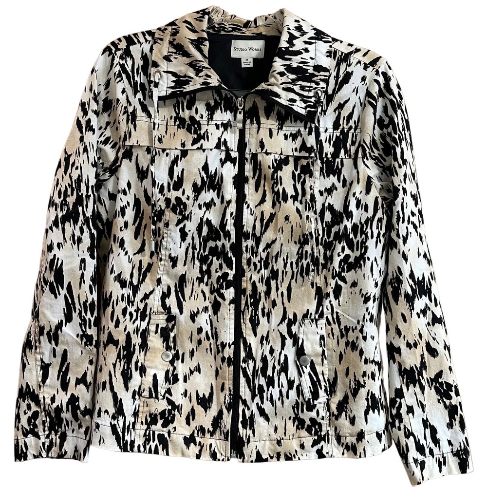 Studio Works Women’s Sz M Lightweight Long Sleeve Zip Up Jacket